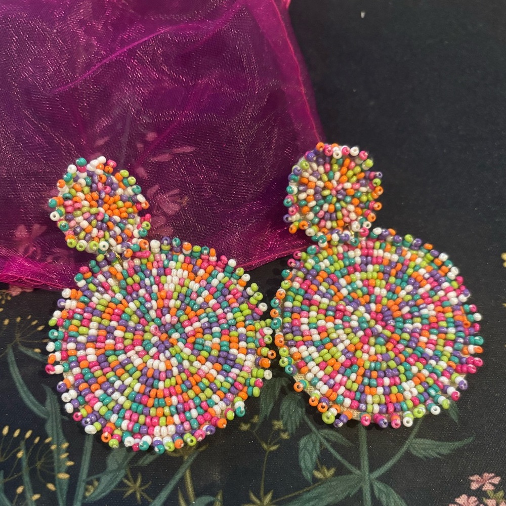 Beautiful Beaded statement earrings